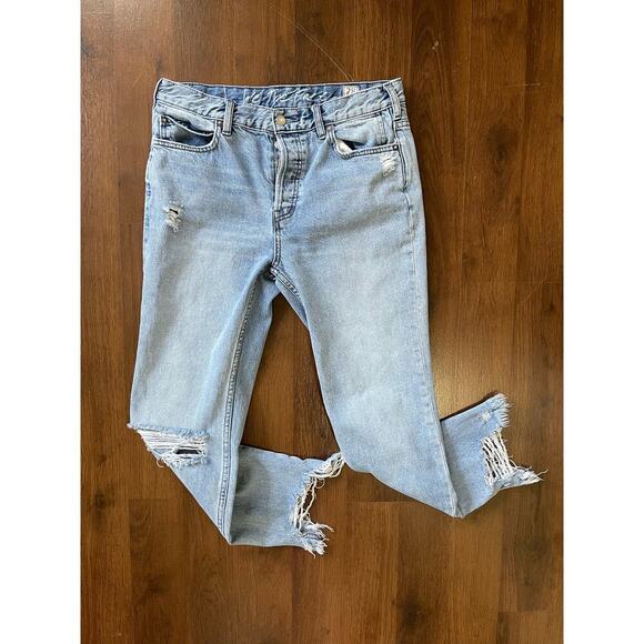 Free People Denim - We The Free Mid-Rise Straight Jeans Sz 28